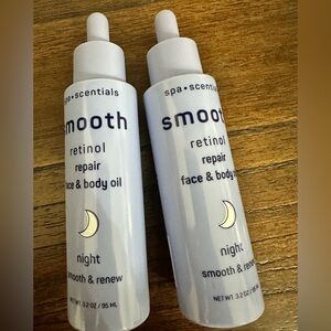 Spa Scentials Smooth Retinol Repair Face and Body Oil.